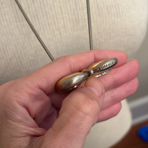 Chico’s Two-tone Butterfly Necklace - Picture 9 of 16